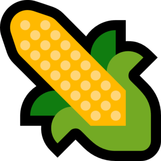 Ã©moji Ã©pi de maÃ¯s : image reprÃ©sentant cet Ã©moji tel qu'il s'affiche sur certaines applications de Microsoft, avec la partie centrale (la rafle) et les grains jaunes apparents. 